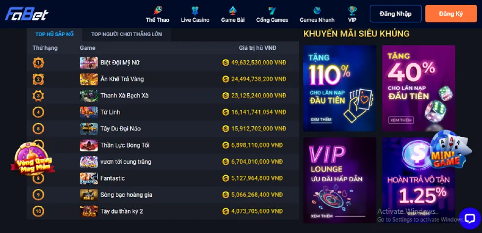 Trưng bày các sản phẩm cá cược đa dạng của game88 nhà cái